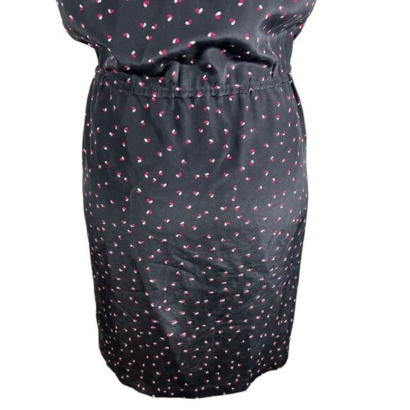 Gerard Darel Knee Length Heart Print Silk Dress - Picture 7 of 11